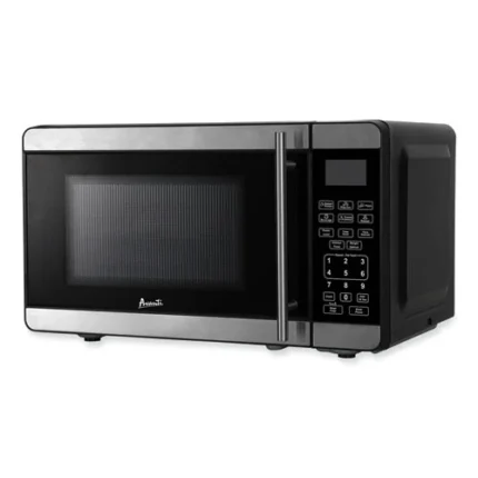 0.7 Cubic Foot Microwave Oven, 700 Watts, Stainless Steel/black